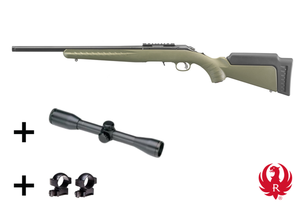Repetierbüchse Ruger American Rimfire Standard 18" .22 lr - "SWISS EDITION" Komplett-Set mit Zielfernrohr, Bild 1